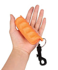 Hand holding Orange Archery Arrow Puller Gripper With Belt Clip Two Pack Grab And Go Soft Molded Handle Anti Skid Grip Easy Arrow Removal