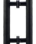 Push Pull Sliding Glass Door Handle With Fittings, Go-To Modern Industrial Chic Hardware, Antique European Style, Black Finish