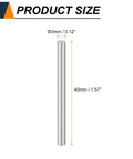 50 Pack M3 Dowel Pins 3mm By 40mm 304 Stainless Steel Cylindrical Shelf Support Pegs For Metal And Wood Furniture DIY Enthusiasts Installations Quick Fit Easy Insertion And Removal Durable Fasteners product size illustration.