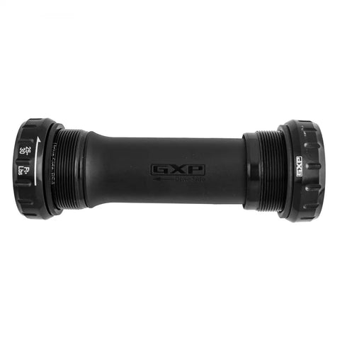 GXP 100mm English Threaded Bottom Bracket For Fat Bikes Sealed Cartridge Bearings, side view showing GXP logo and threading