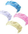 Heavy Duty 12 Pack Breathable Antistatic Mesh Work Caps For Adults And Super Comfy Dustproof Polyester Shop Hats With Quick Dry Panels in assorted colors.