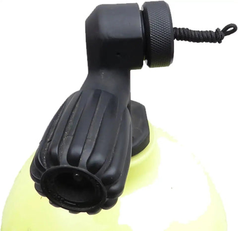 Black Scubas DIN Tank Valve Dust Cover With Cord End Cap Regulator Port Protector on diving tank nozzle