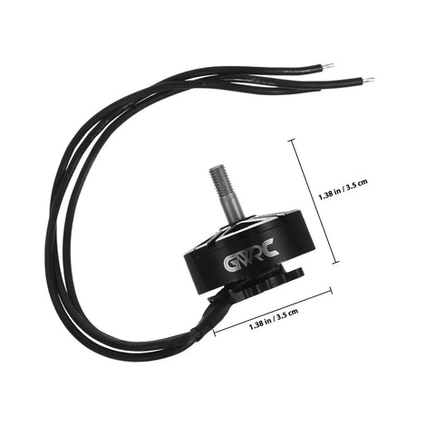 Beefed Up 1300Kv Brushless Drone Motor Alloy Electric Motor for 7 Inch Drones 3S to 6S Compatible 45A Max Current Black Finish
