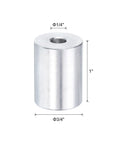 Beefy Aluminum Spacer Set Ten Pieces Quarter Inch Bore Spacer With Three Quarter Inch Outer Diameter And One Inch Length Standoff Bushings