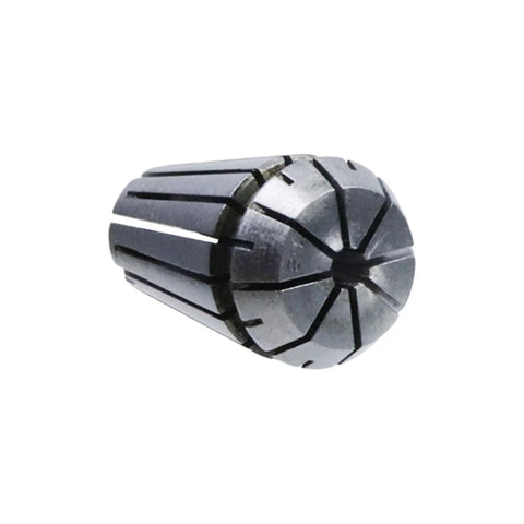 Pro Grade ER16 Collet Chucks One Eighth Inch Spring Collet Set for CNC clamping, 0.015mm tolerance, close-up view of single collet