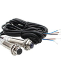 Rugged Outdoor Photoelectric Beam Sensor 0 To 20 Meters Laser Photoelectric Switch With NPN Normally Open Output 6 To 36V DC Ideal For Industrial Automation CNC Gear Doors Conveyors Counting And Positioning with wired metal sensor bodies