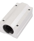 Beefy 20mm Linear Motion Ball Bearing Slide Unit Bushing Silver Tone With Heavy Duty Metal Rubber Build 20mm Inner Diameter 5mm Screw Holes