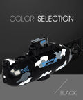 Black Mini RC Submarine Waterproof Design With High Frequency Remote Control One Key Dive For Pool Bathtub Aquarium