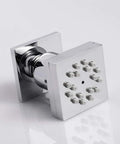 Square chrome shower head from Shower Body Spray Jets 2 In 1 Brass Spa Showerhead Wall Mount Dual Function Rainfall And Mist Shower Head Nozzles Body Sprayer With Four Jets Built In Rotating Ball Chrome Finish.