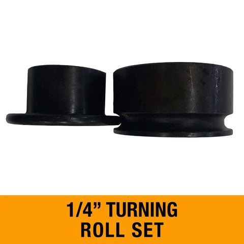 Manual Bead Roller For Metalworking, 1/4 Inch Turning Roll Set, 7 Inch Throat, 22 Gauge Mild Steel, Forming Rolls