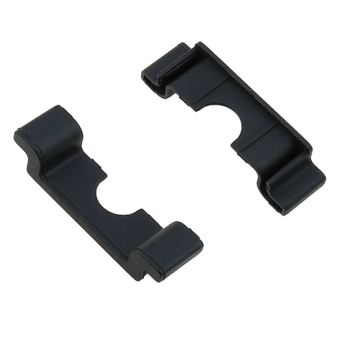 Durable 35mm DIN Rail End Cap Protector Covers For Terminal Blocks, Black Plastic End Mount, Clamp Style, Insulating And Impact Resistant
