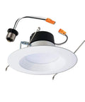 6 Inch New Construction IC Housing LED Recessed Ceiling Light Retrofit Kit Four Pack With Dimmable White Integrated Trim