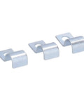 Premium 20 Pack Single Hole Pipe Clamp Set For 14mm Rubber Rings And Steel Pipes Zinc Plated Stainless Steel Clips side angle