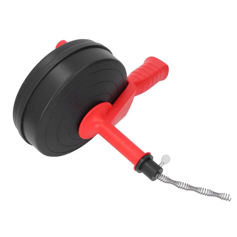 Heavy Duty Manganese Steel Drain Auger And Thirty Two Foot Plumbing Snake For Kitchen Bathroom Pipe Unclogging With Kink Resistant Coating.