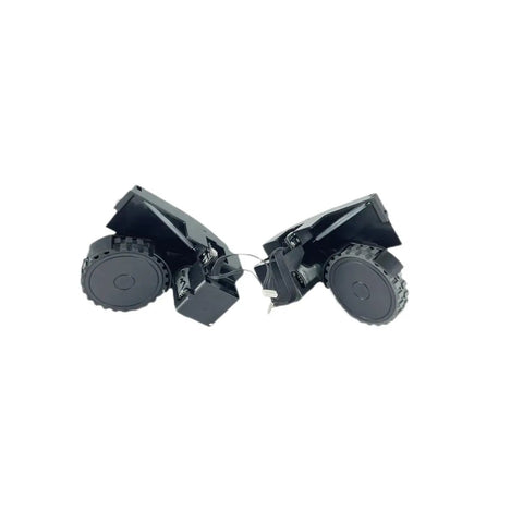 Robust Travel Wheels Right And Left Pair Compatible With Rooidmi Eve Plus Robot Vacuum Replacement Parts durable rubber wheels.