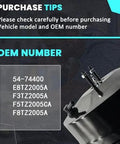 Vacuum Power Brake Booster 54-74400 For Ford F250 F350 Trucks 1987 1997 part with OEM numbers and purchase tips displayed
