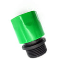 100 Pack 3/4 Inch Garden Drip Irrigation Quick Connect Fittings And Adapters, Male Quick Connects, 16mm Seal Hose Fittings, Hose Splitter Irrigation Fittings For Home Yard Plant Watering, green plastic connector