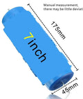 7 Inch 3D Rose Pattern Paint Roller Reusable Texture Tool Without Handle For Walls showing measurement details in blue.