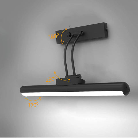 Dimmable Wireless Rechargeable Picture Light With Remote And Timer, Rotatable Frame Light displaying rotatable angles.