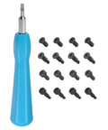 All In One Ring Video Doorbell Screwdriver Kit With Double Ended Torx T6 And T15 Magnetic Bits 20 Replacement Screws No Fuss Password Reset Pro Grade Magnetic Handle Blue Compact Set For Easy Installations