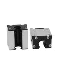 One Pc SBR16UU Linear Motion Ball Bearing Slide Block Bushing For 16mm Linear Shaft Guide Rail CNC And 3D Printer Hella Smooth Glide Low Friction Wear Resistant Upgrade Part, showing two angles of the slide block.