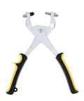 Handheld Hole Punch Pliers Stainless Steel Belt Puncher Tool for Leather Crafting and Metal Sheet Punching with Double Lever Mechanism