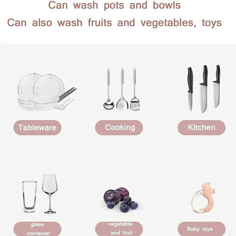 Pretty Slick Countertop Dishwasher Fully Automatic Stainless Steel With Six Place Settings LED Display And Delay Start Quick Connect Faucet Adapter Smooth Hassle Free Setup and tableware, cookware, toys