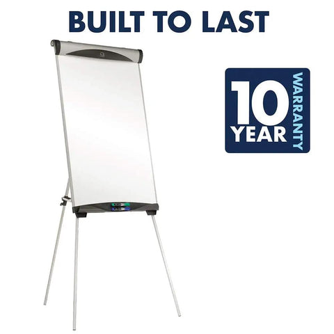 All In One Magnetic Dry Erase Presentation Easel With Tripod Stand, 27 x 39 Inches, extendable arms, and pad clamp