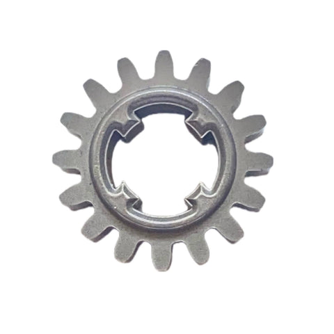 Two Pack 16 Tooth Spur Gear Replacement For Schwintek In Wall RV Slide Outs 16 DP 20 PA, showing a single metallic gear close-up