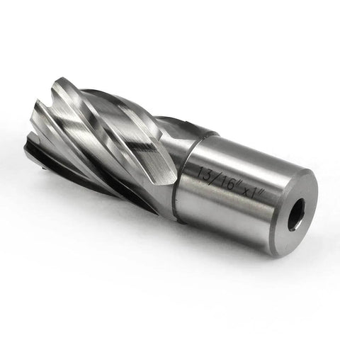 Annular cutter, 13/16 in diameter, Weldon shank, steel body for magnetic drill press