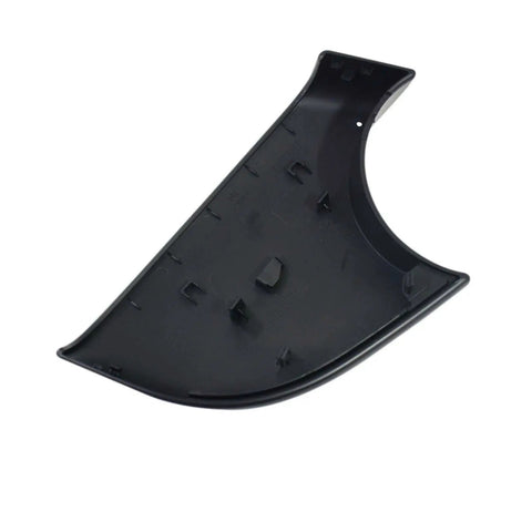 Black aftermarket cover for Tesla Model Y right side mirror lower shell, part of wing mirror cap trim upgrade.