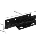 Beefy Heavy Duty Spring Loaded Lift Up Hinges For Cabinets And Folding Sofas Steel Construction Smooth Edges Black Finish 85 Degree Vertical