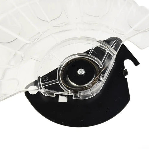 Miter Saw Blade Guard Replacement With Transparent Shield For Aluminum Cutting Machines, detailed close-up of connector area