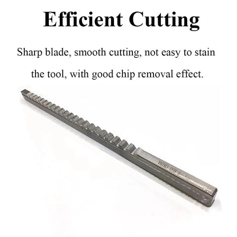 Push Type Keyway Broach With Shim Five Thirty Seconds Inch High Speed Steel for cutting keyway slots in metalworking