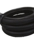 6 Foot Shop Vacuum Hose For Wet Dry Vacs Fits SL1811 SL18115P SL18116 SL18116P SL18117 PCX18301-4B SL18301-4B SL18410-5B PCX18406-5B SL18117P SL18407P-8A SL18905P-4 SL18017P Black Heavy Duty Flexible Hose For Home Garage Workshop Attachments coiled on white background