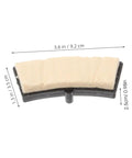 Quiet Indoor Cycle Brake Pads Replacement Set for Exercise Bike showing dimensions and felt material