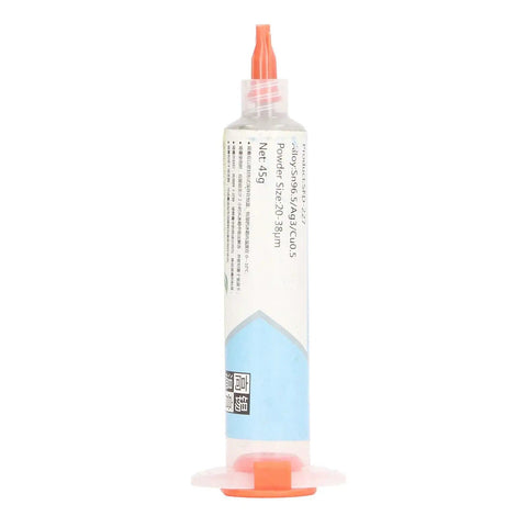 217 Degree Celsius High Temp Solder Paste For PCB Repair And BGA IC Soldering With Flux In Needle Tube 45g