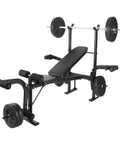 4 In 1 Weight Bench Set With Preacher Curl Pad And Leg Developer For Home Gym Full Body Training Adjustable Standard Bench