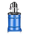 Portable Grease Pump With Oil Water Separator And Explosion Proof Tubing 80 to 1 Air Operated Lubrication Gun for 5 Gallon Drums.