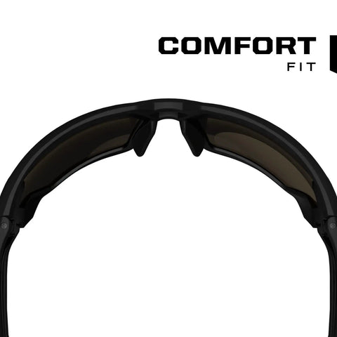 Vision Type X Safety Glasses With Blue Mirror Lens Anti Fog Coating Scratch Resistant Lightweight Frame And Ventilated Temples