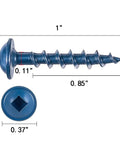 Exterior Pocket Hole Screws 1 Inch Size 8 With Coarse Thread And Square Drive Washer Head Rust Resistant diagram