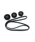 Heavy Duty Tensioner Pulley V Belt Kit For Mercedes Benz W169 W245 A180 A200 2.0L Engine Slid Free Smooth Ride No Skips Or Breaks Reliable Gear Swap, 3 pulleys and belt