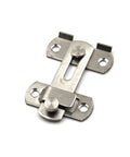WUUWCHODC Stainless Steel Sliding Bolt Lock for Gate Home Security, close-up view of latch mechanism and mounting holes.