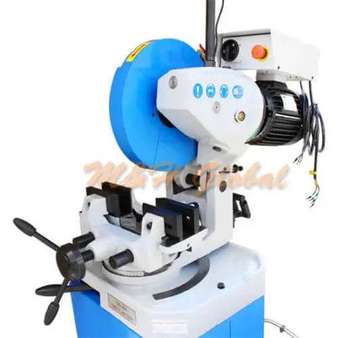 14 Inch Cold Cut Circular Saw With Heavy Duty Stand, Swivel Base Pro Grade Rig For Precision Metal Cutting, 220V 3 Phase, Dual Speed 18 Or 36 RPM, Cuts Steel Like Butter, Shop Ready, Built To Perform, Job Site Essential.