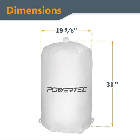 Heavy Duty 1 Micron Dust Collector Bag 21 By 31 Inches Fits JET Grizzly Shop Fox Wen Harbor Freight And DC 1512 Dust Collectors