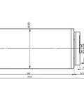 Heavy-Duty High Speed Electric Spindle Motor For CNC Machining 3.5Kw 12000Rpm 380V AC Drive technical drawing with dimensions.