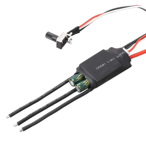 Three Phase DC Brushless Hallless BLDC Motor With ESC Speed Controller And Potentiometer For 7-24V Easy Adjustable Speed CW Increases CCW