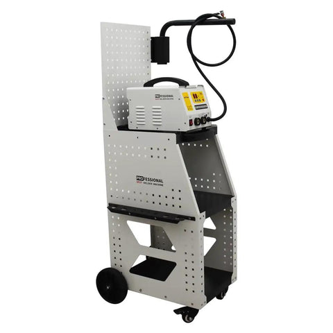 Spot Weld Dent Puller Kit For Steel Auto Body Dents, 3KW 220V Stud Welder on wheeled stand for easy mobility in repairs