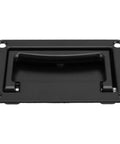 Recessed Flush Pull Handle 4.37 Inch in Zinc Alloy Black Finish for Toolboxes Cabinets with Spring Mechanism