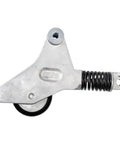 Heavy Duty Serpentine Belt And Drive Tensioner Kit Fits Various Vehicles With Durable Construction To Prevent Slipping And Reduce Engine Noise Boosting Performance And Reliability To Kill The Squeal Real Quick. silver metal tensioner with spring and pulley